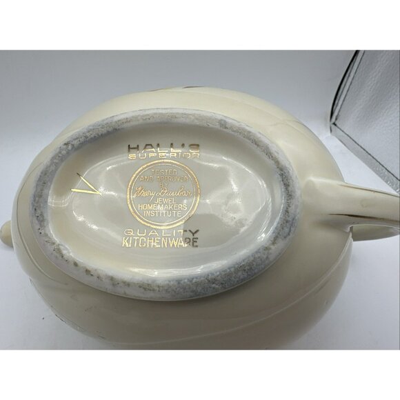 Aladdin Tea Pot Hall Autumn Leaf with Lid and Infuser Vintage MCM - Picture 14 of 15